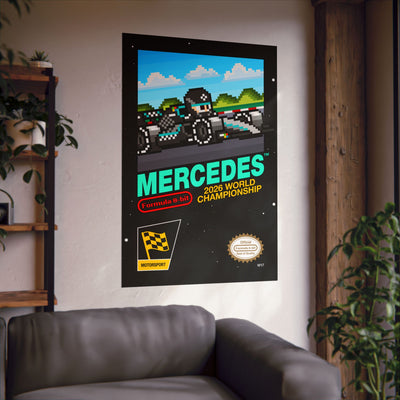 Mercedes 8-bit Game Poster