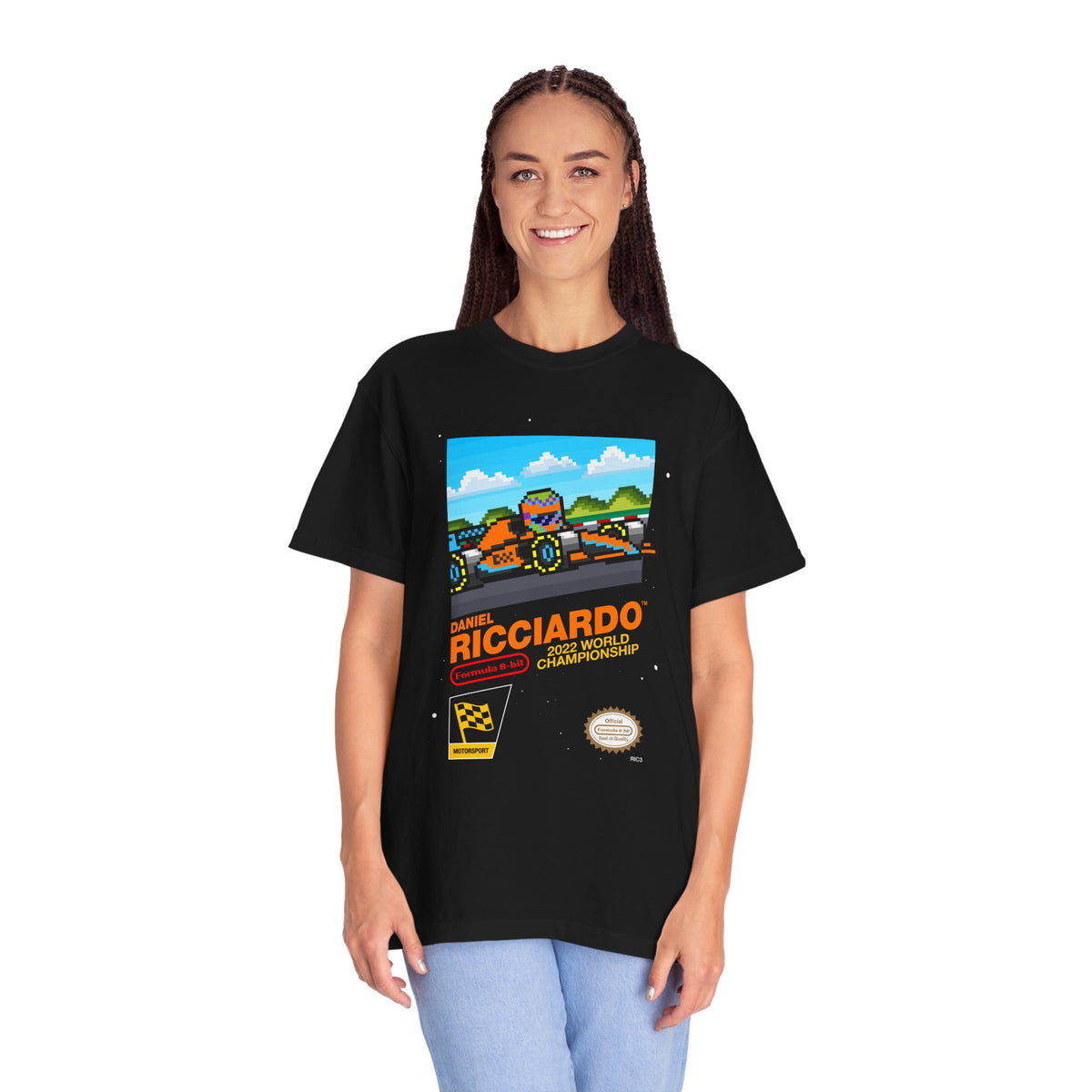 Daniel Ricciardo McLaren 2022 8-bit Game Adult Tee