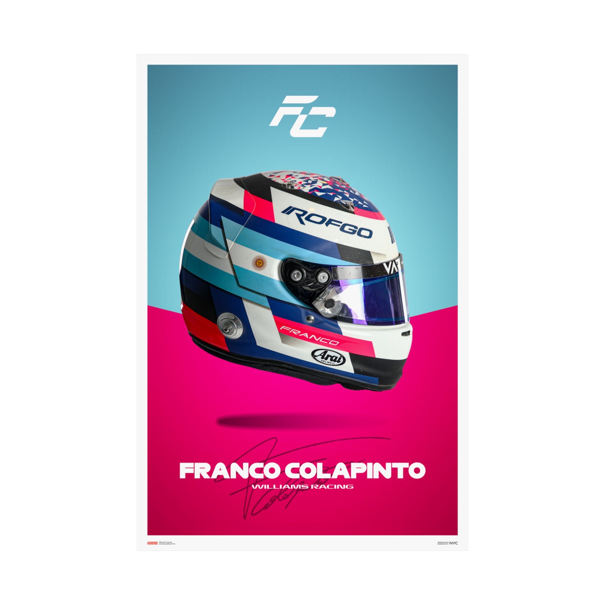 Franco Colapinto Signature Poster