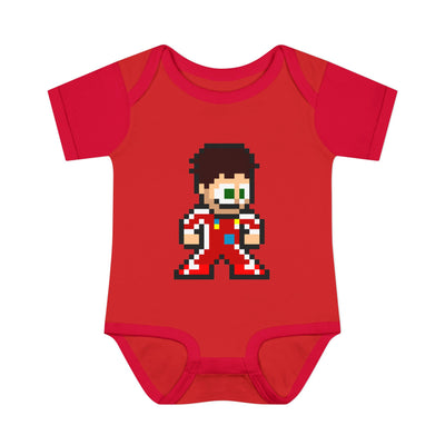 8-bit Charles Leclerc Baby Bodysuit