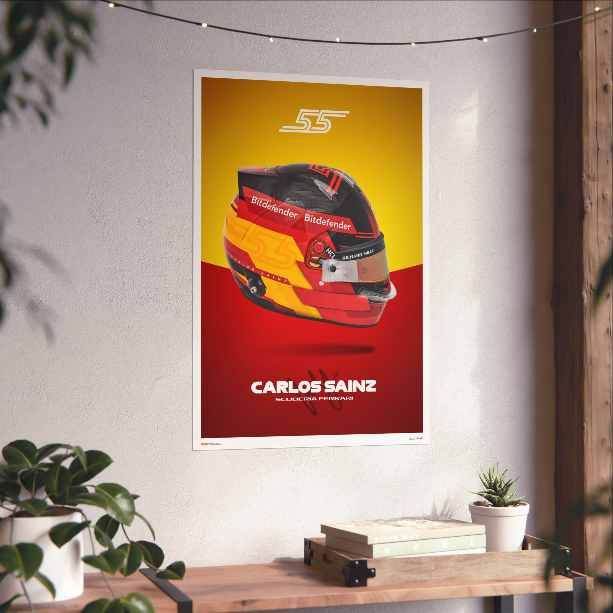 Carlos Sainz Signature Poster