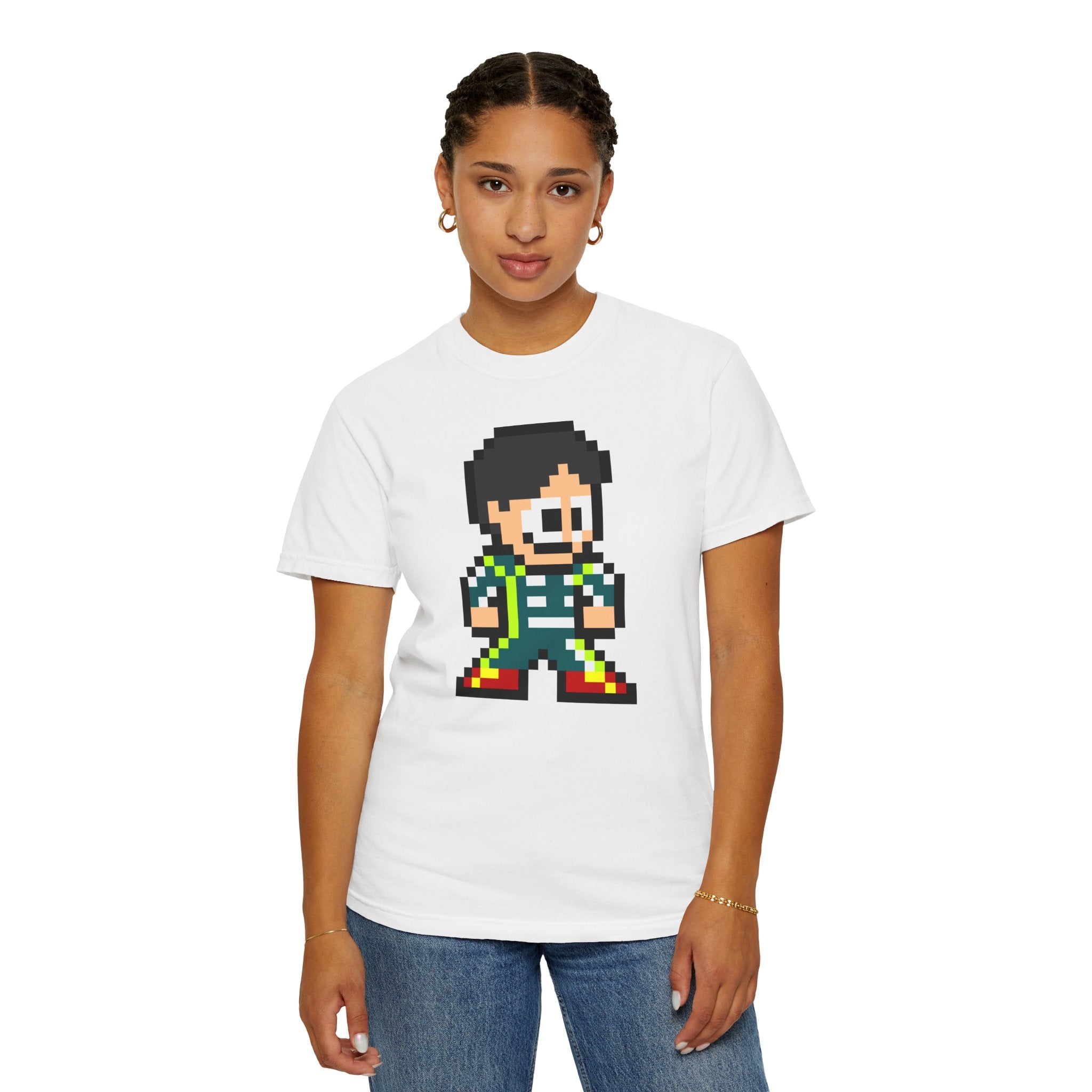 8-bit Lance Stroll Adult Heavyweight 100% Cotton T-shirt