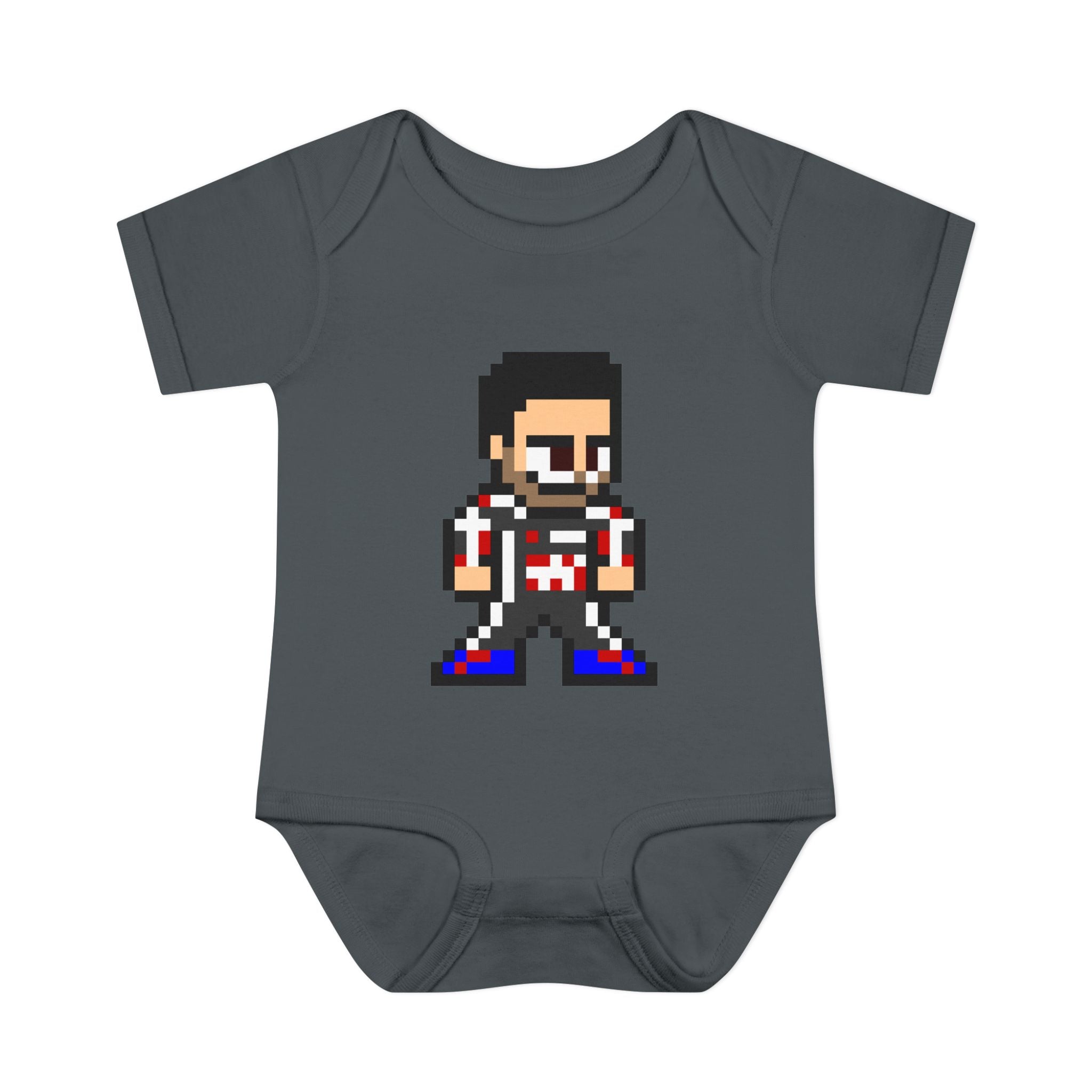8-bit Esteban Ocon Baby Bodysuit