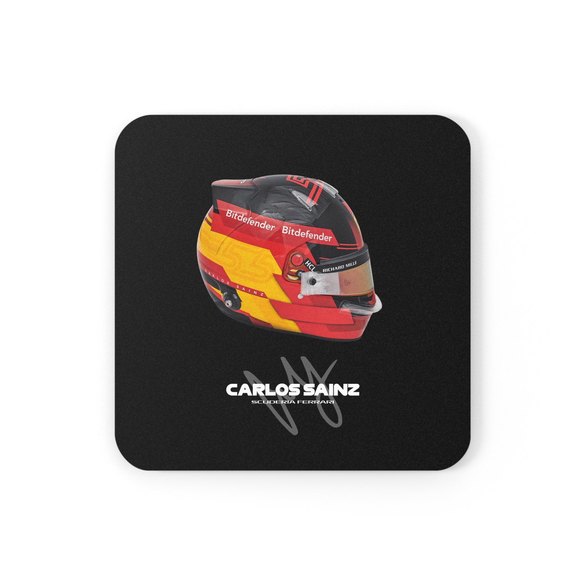 Carlos Sainz Signature Cork Coaster