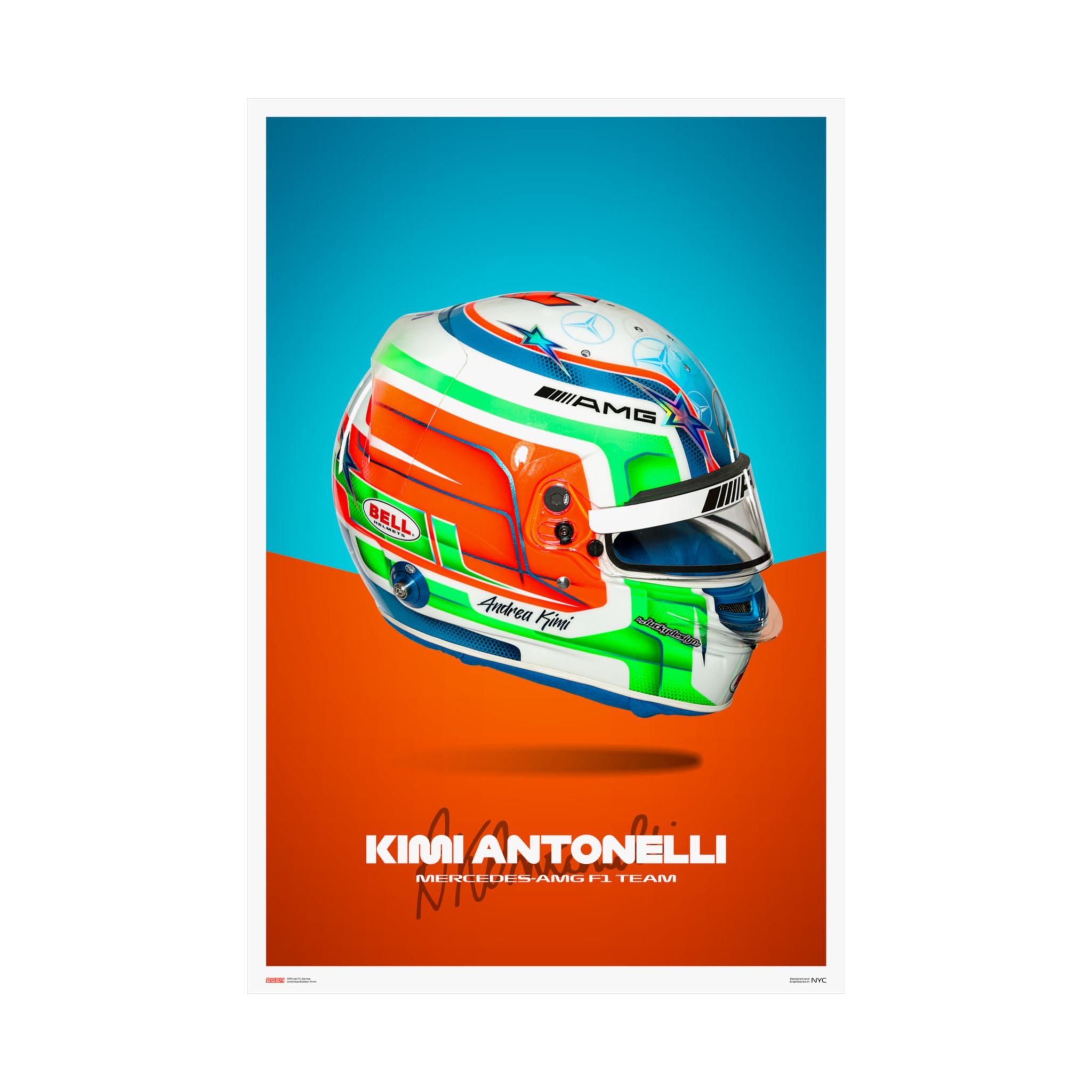 Kimi Antonelli Signature Poster