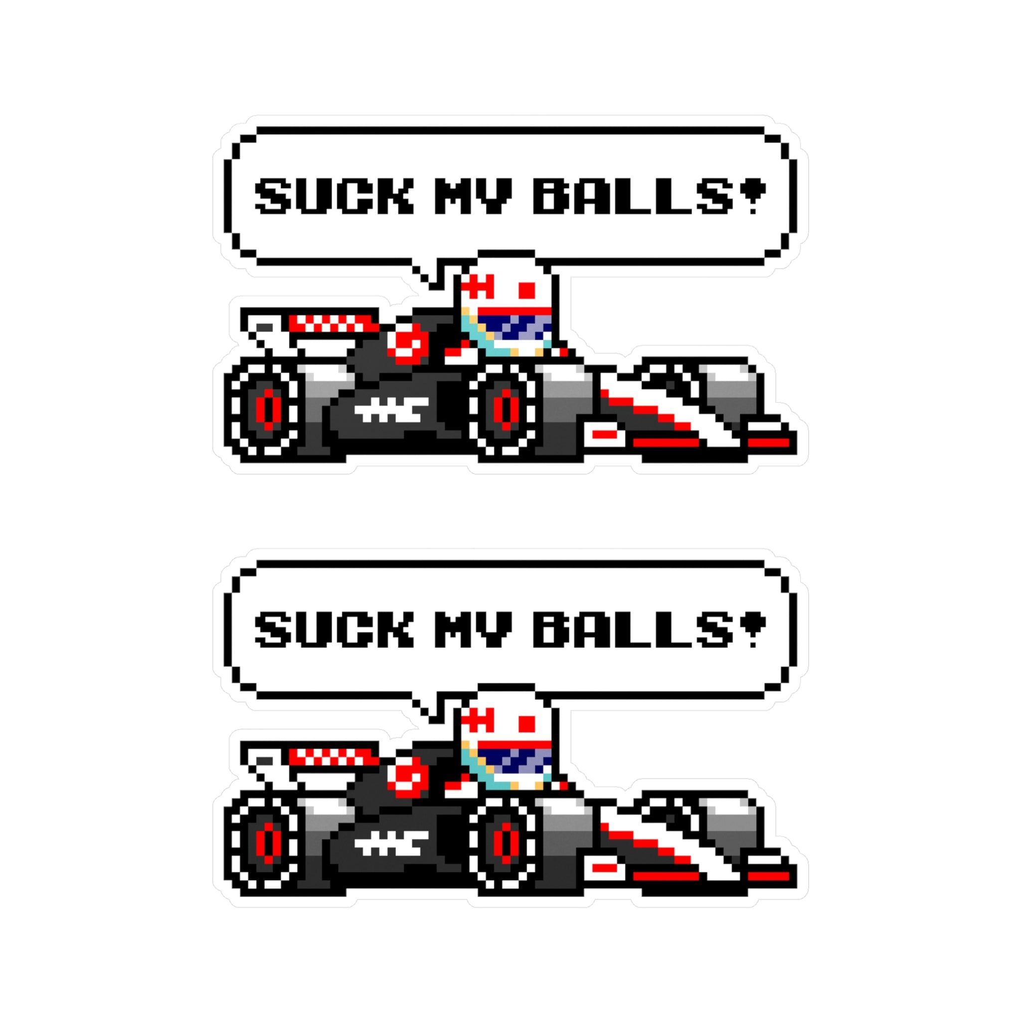 Magnussen "SUCK MY BALLS!" 8-bit Radio Vinyl Decal Sticker