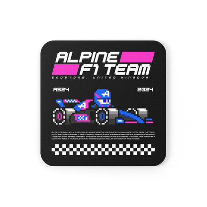 Alpine 8-bit Team Cork Coaster