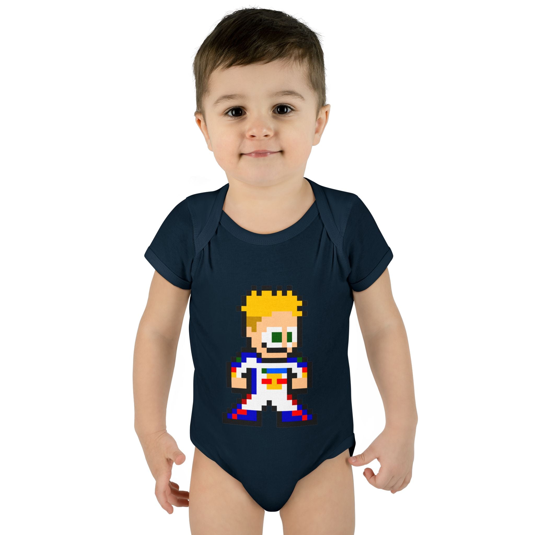 8-bit Liam Lawson Baby Bodysuit
