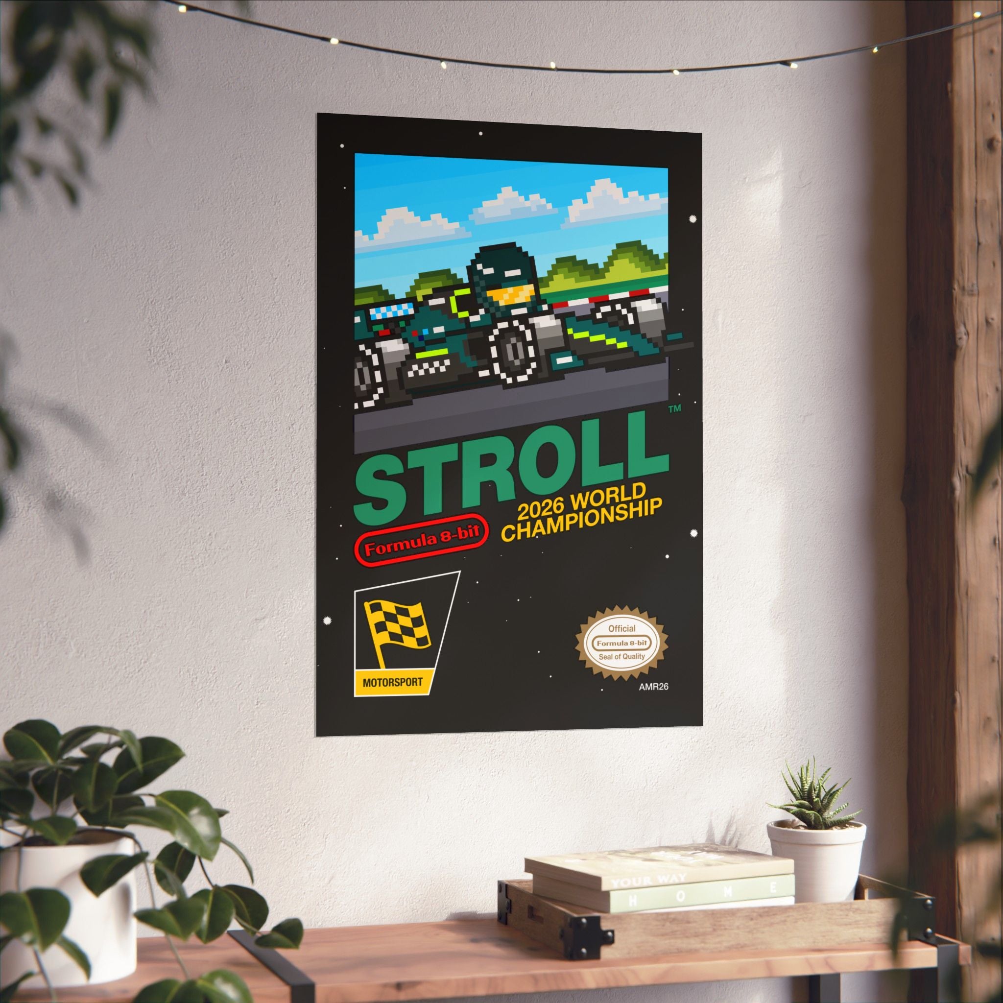 Stroll 8-bit Game Poster