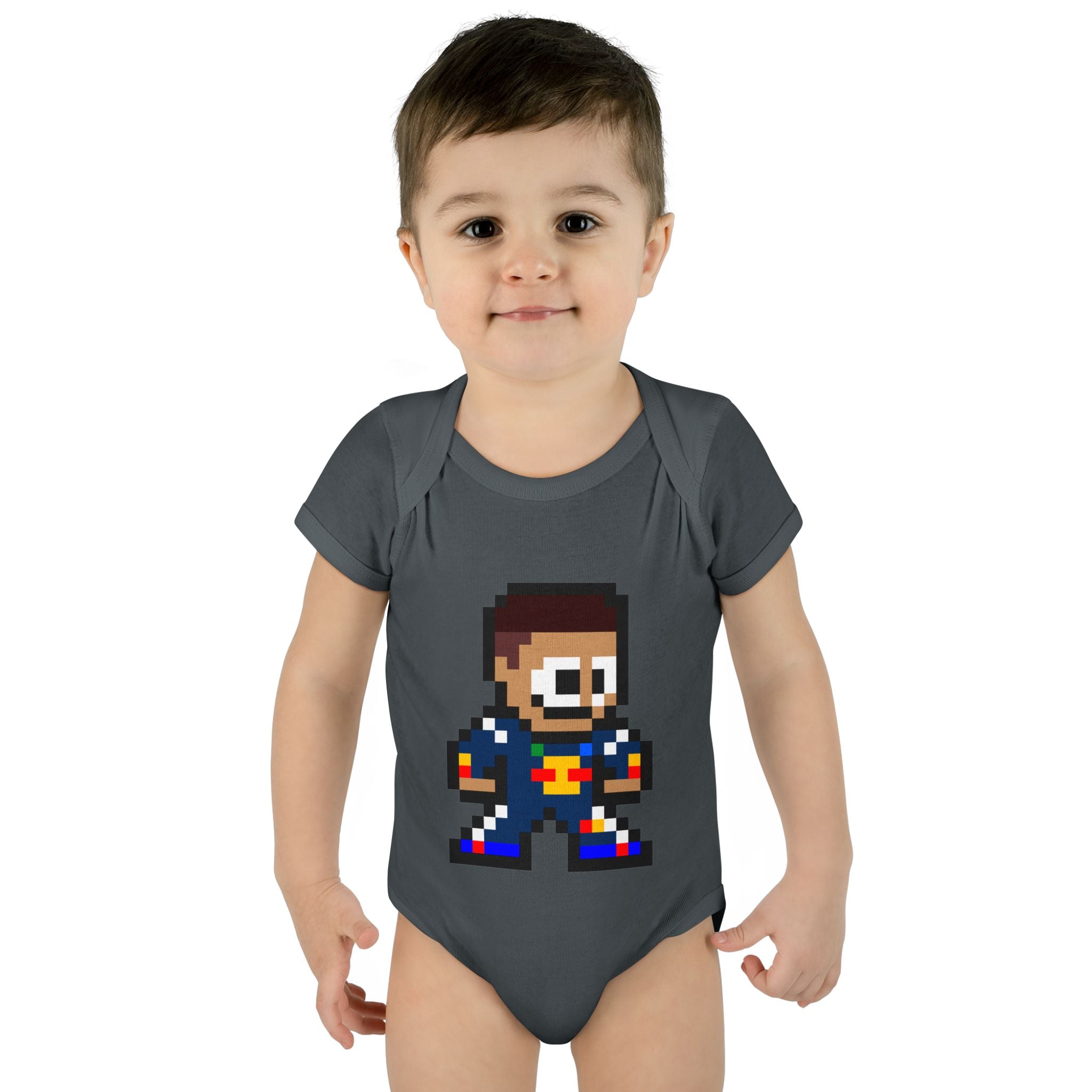 8-bit Isack Hadjar Baby Bodysuit