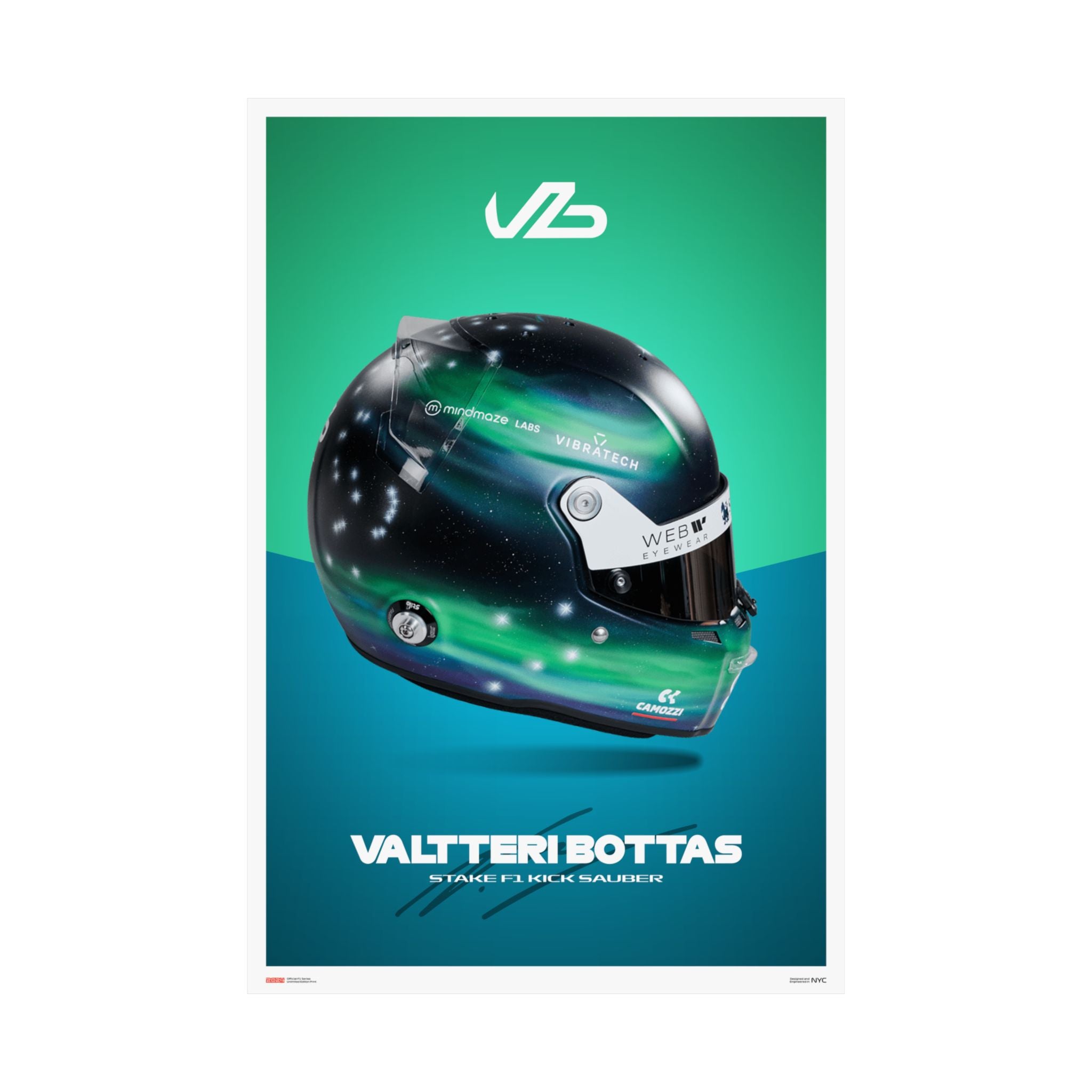 Valtteri Bottas Signature Poster