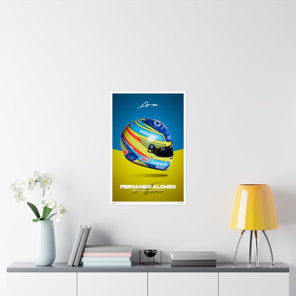 Fernando Alonso Signature Poster