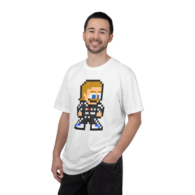 8-bit Valtteri Bottas Adult Heavyweight 100% Cotton T-shirt