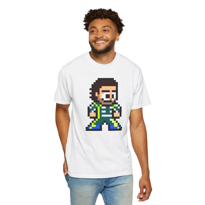 8-bit Fernando Alonso Adult Heavyweight 100% Cotton T-shirt