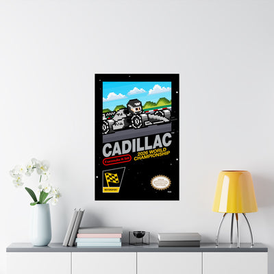 Cadillac 8-bit Game Poster
