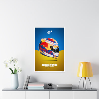 Sergio Perez Signature Poster