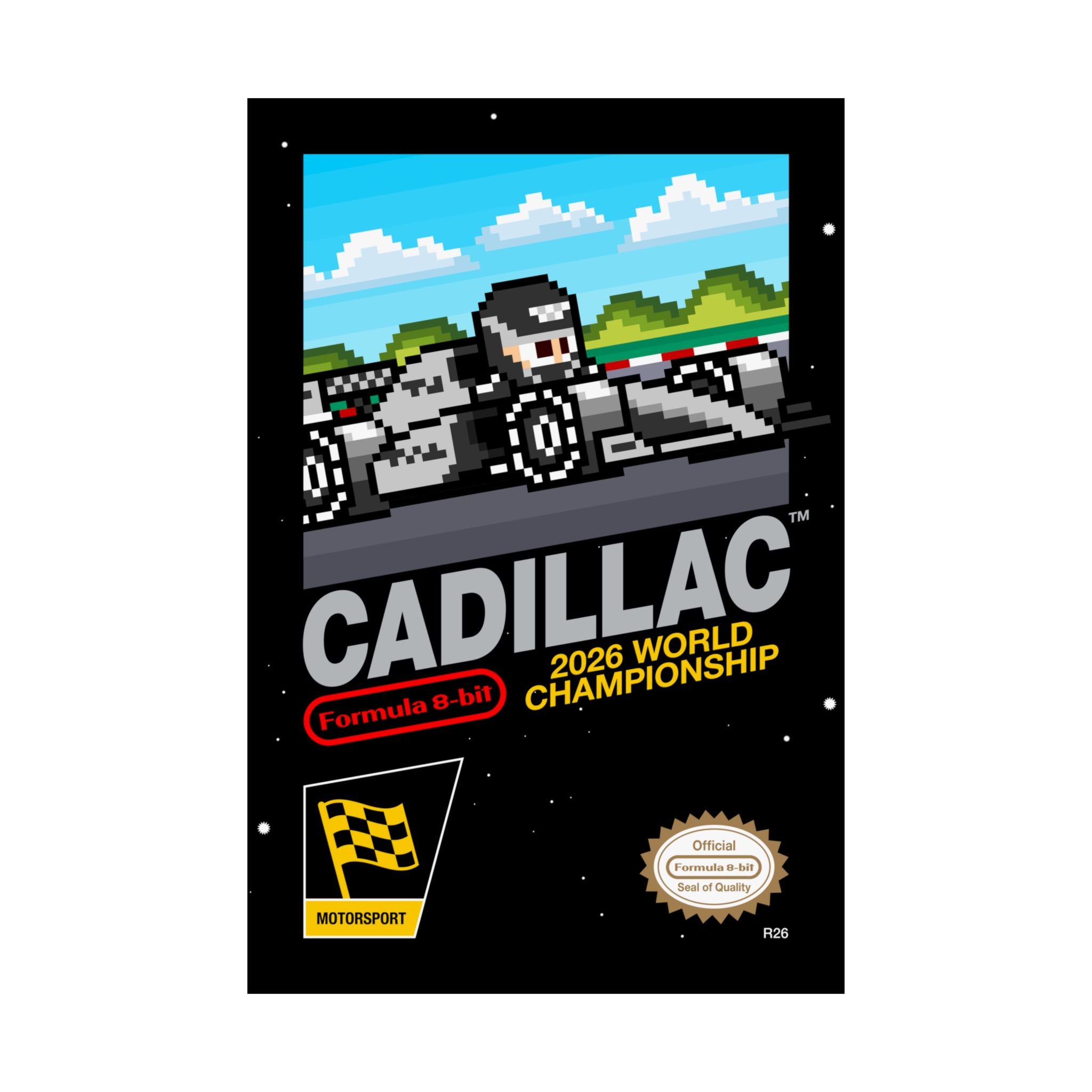 Cadillac 8-bit Game Poster