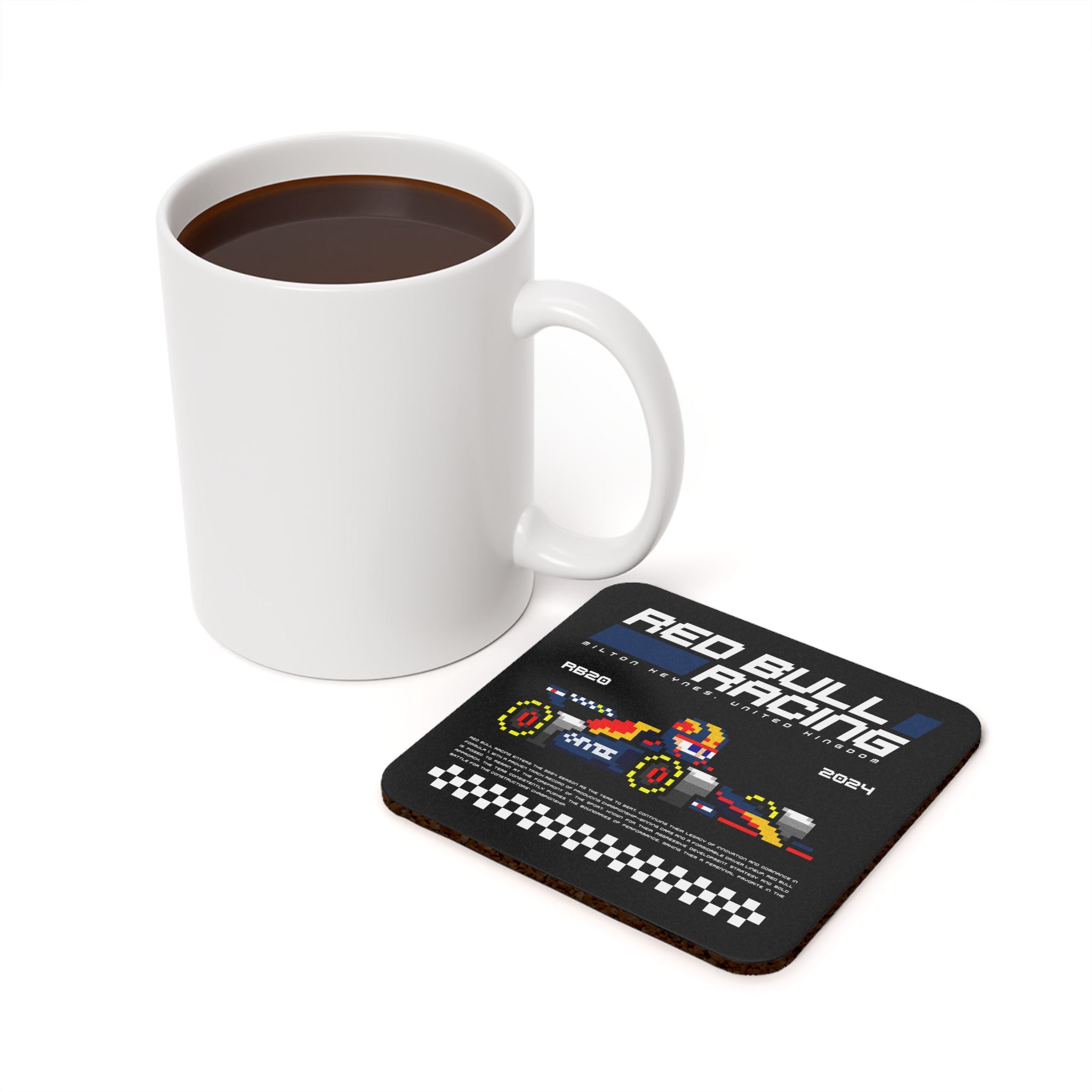 Red Bull 8-bit Team Cork Coaster