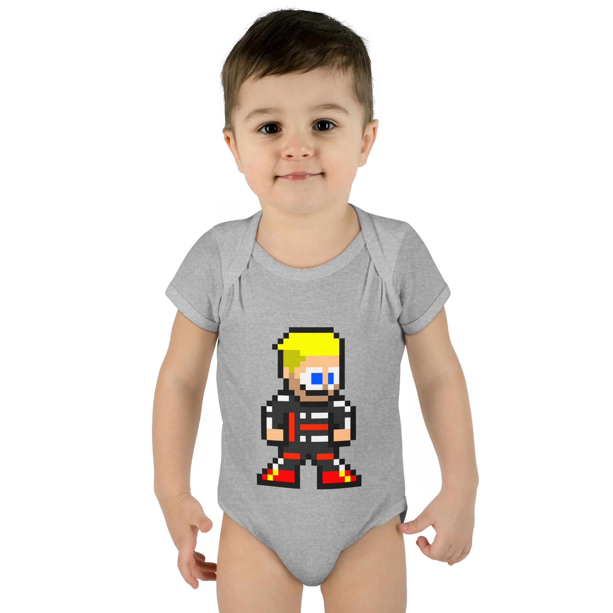 8-bit Nico Hulkenberg Baby Bodysuit