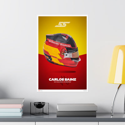 Carlos Sainz Signature Poster