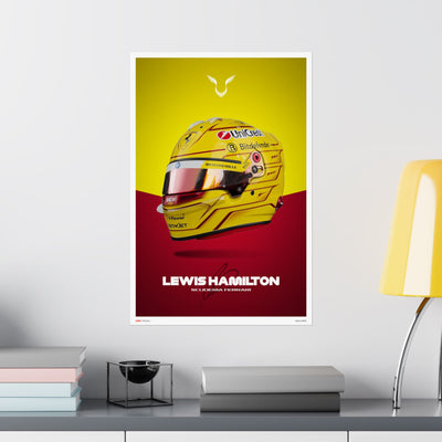 Lewis Hamilton Signature Poster