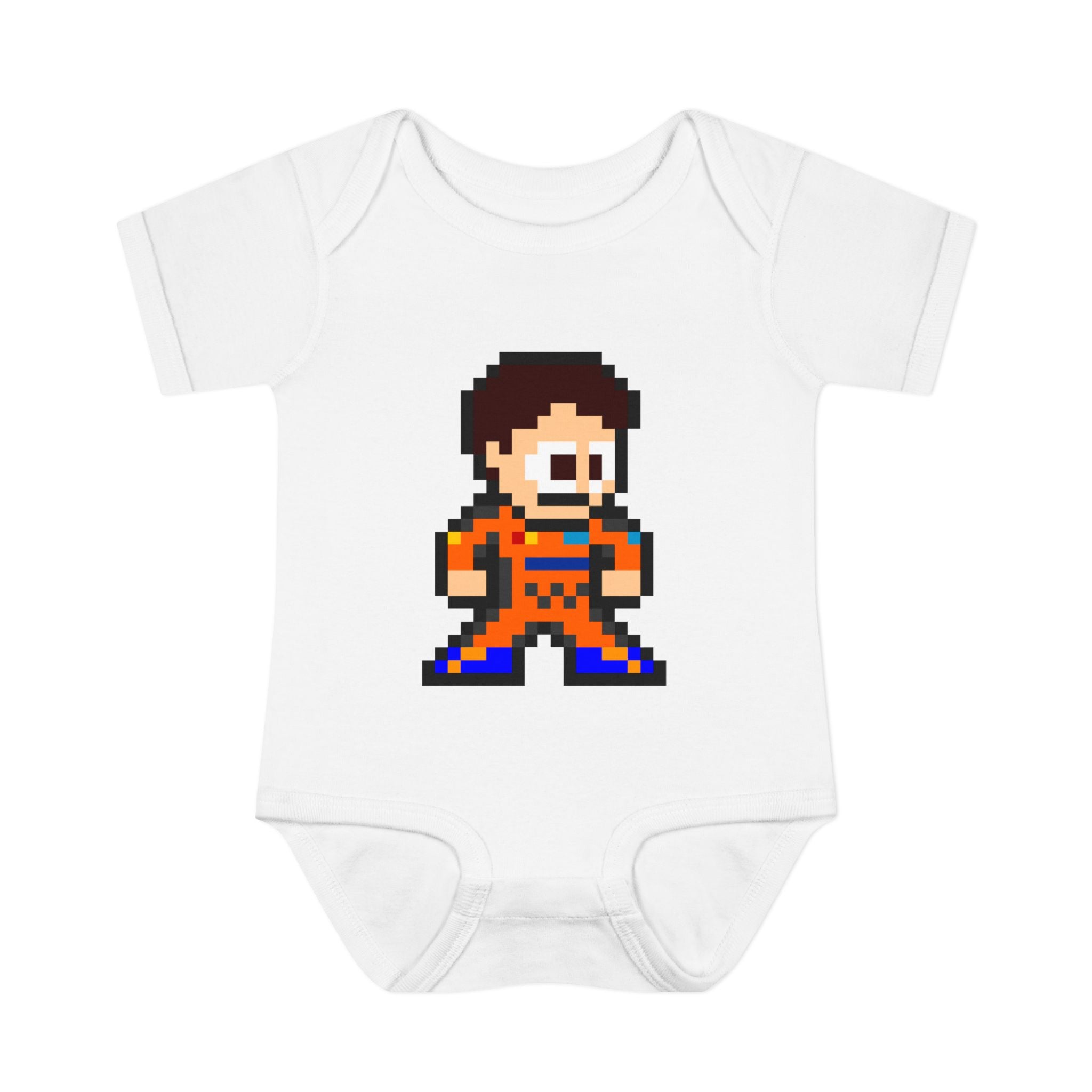8-bit Oscar Piastri Baby Bodysuit