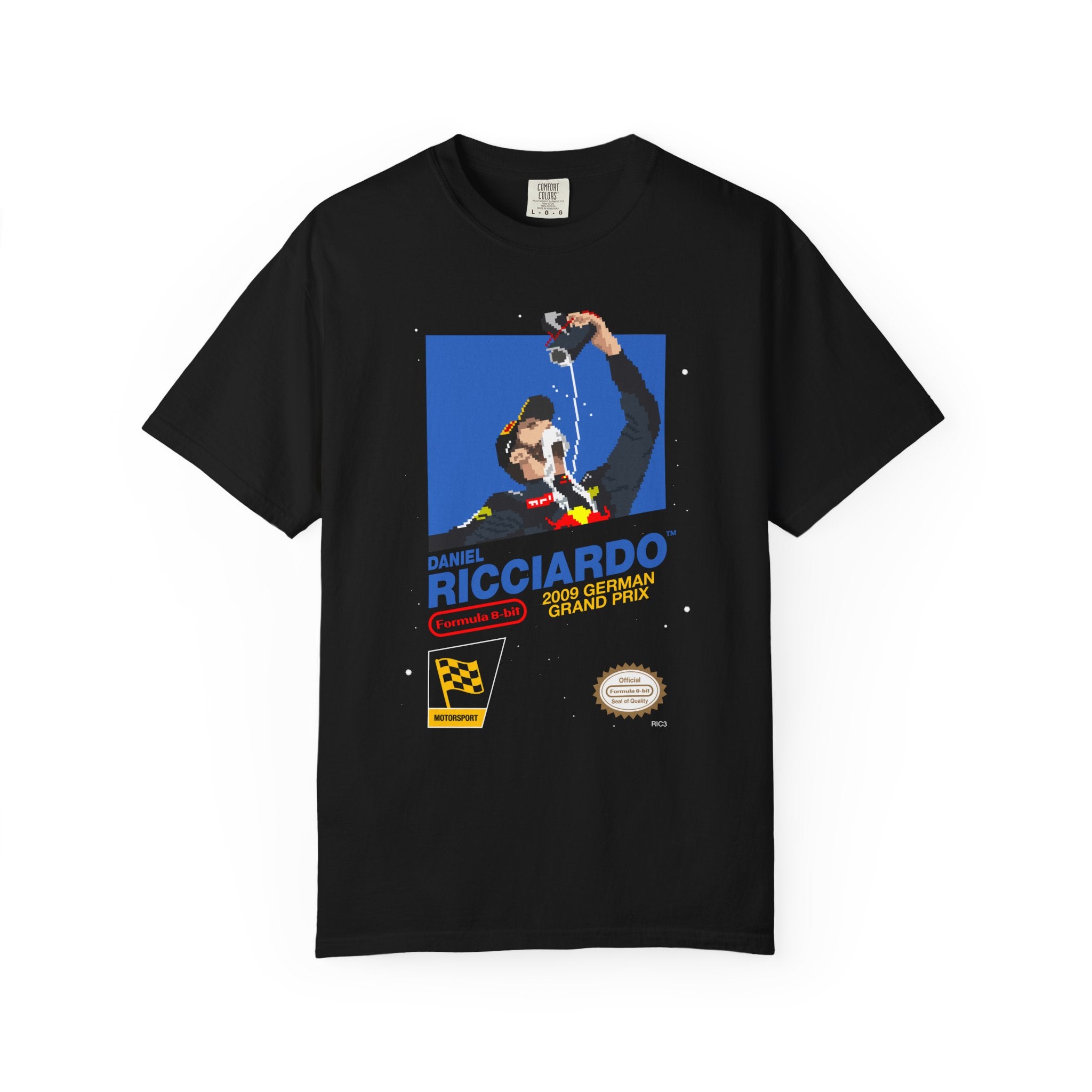 Daniel Ricciardo Shoey 8-bit Game Adult Tee