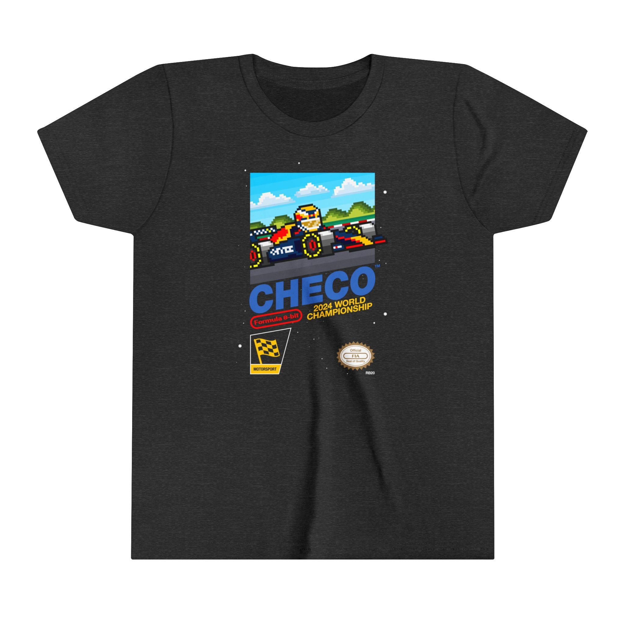 Checo 8-bit Game Youth T-shirt