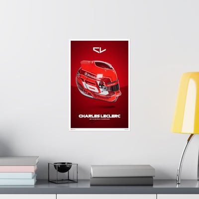 Charles Leclerc Signature Poster