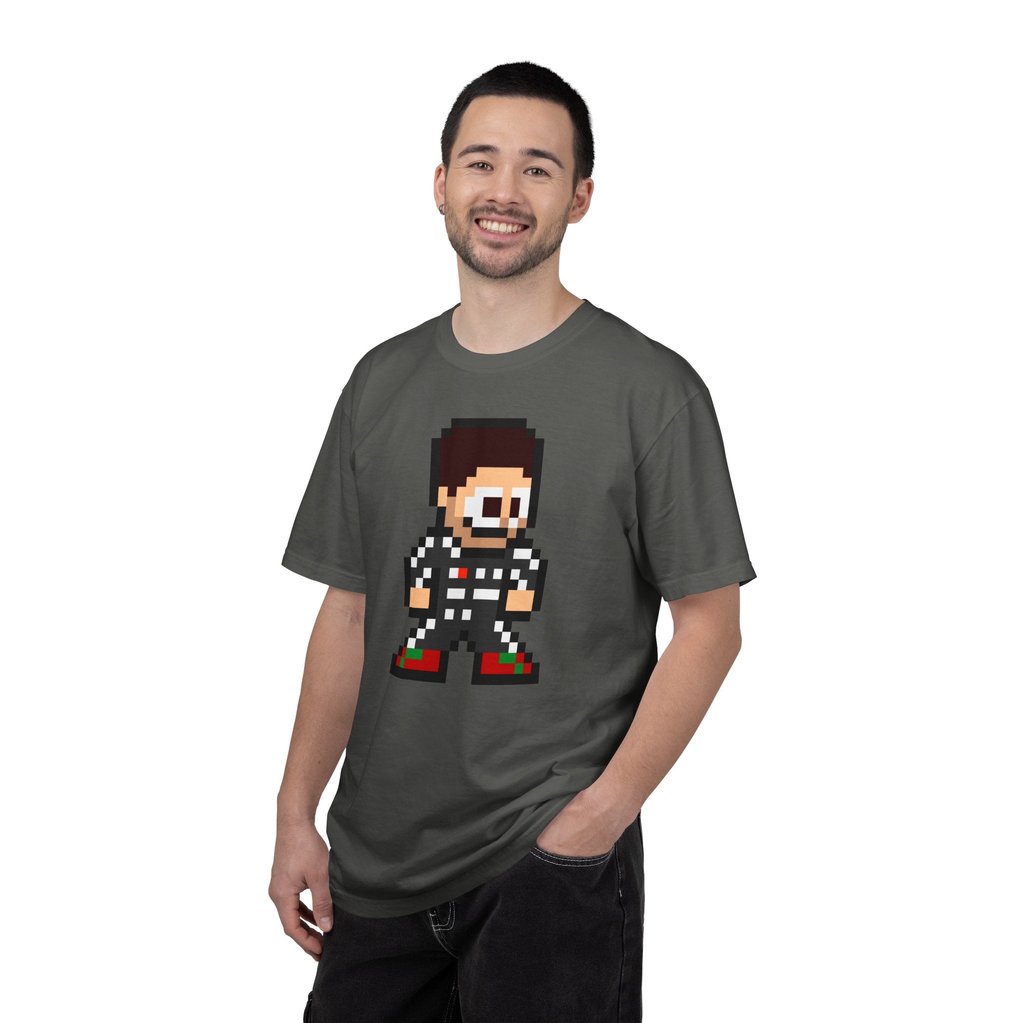 8-bit Sergio Perez Adult Heavyweight 100% Cotton T-shirt