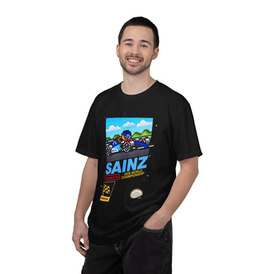 Sainz 8-bit Game Adult Heavyweight 100% Cotton T-shirt