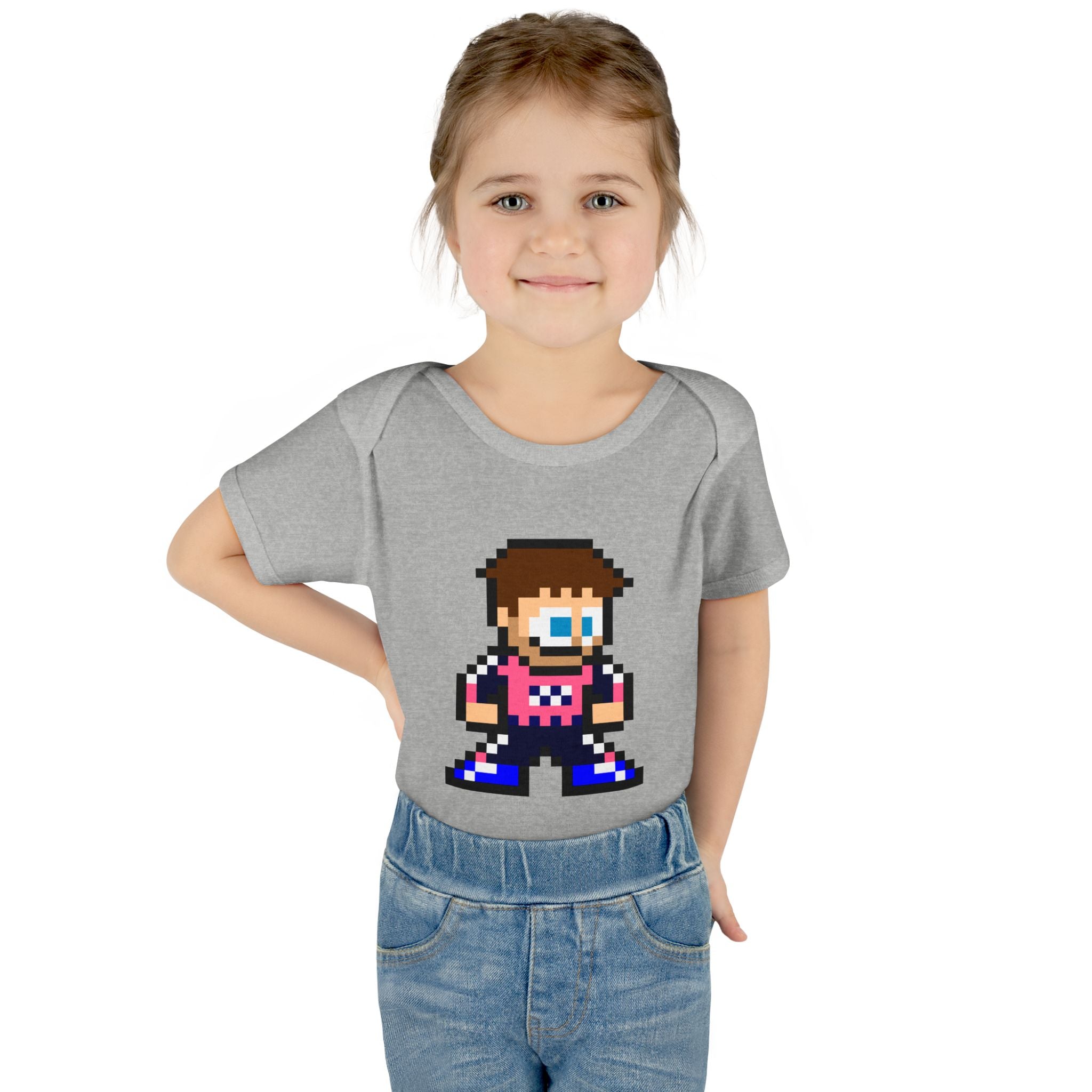 8-bit Pierre Gasly Baby Bodysuit