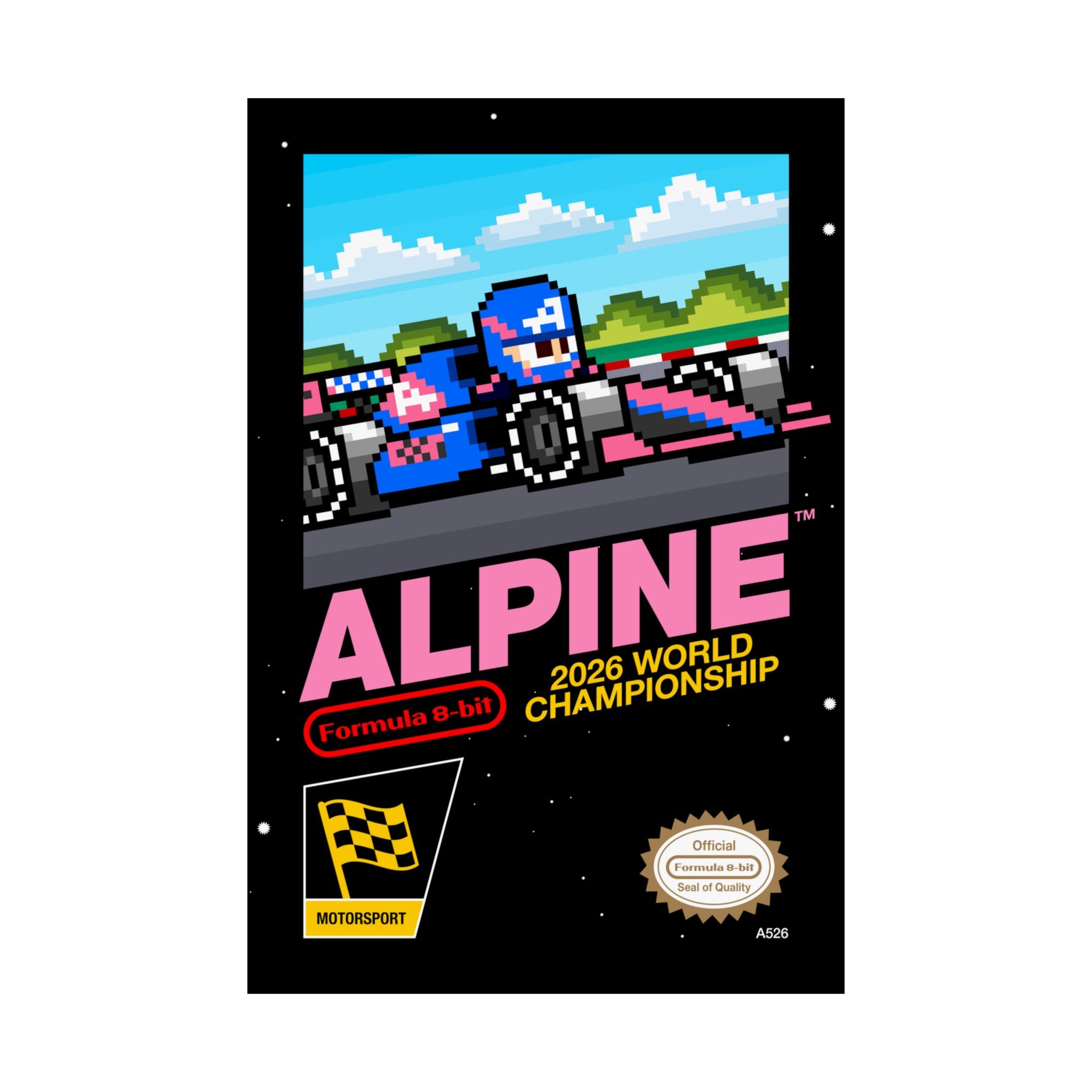Alpine 8-bit Game Poster
