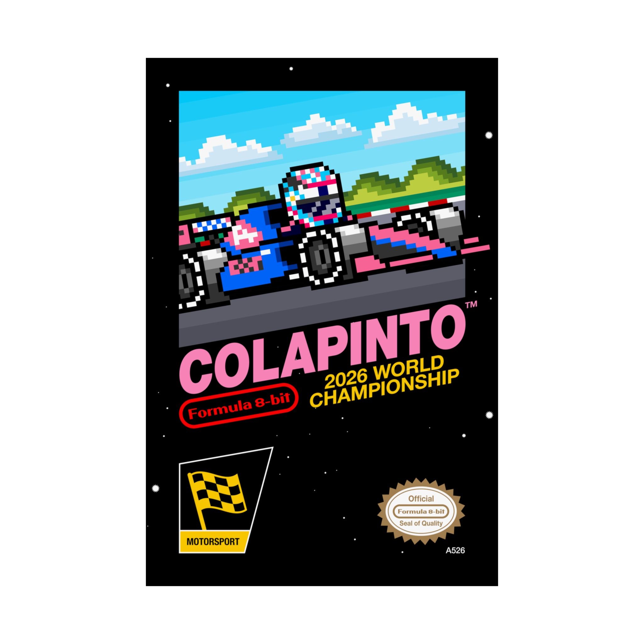 Colapinto 8-bit Game Poster