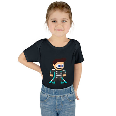8-bit George Russell Baby Bodysuit