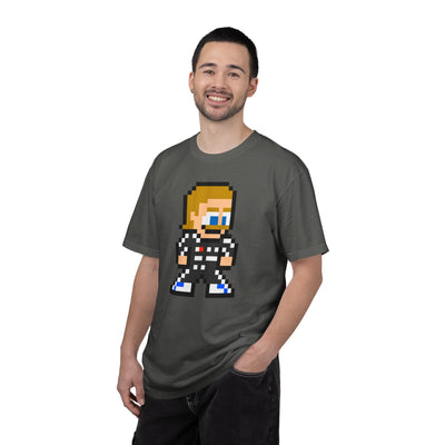 8-bit Valtteri Bottas Adult Heavyweight 100% Cotton T-shirt