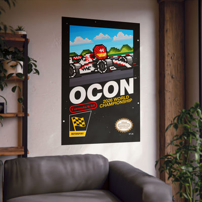 Ocon 8-bit Game Poster