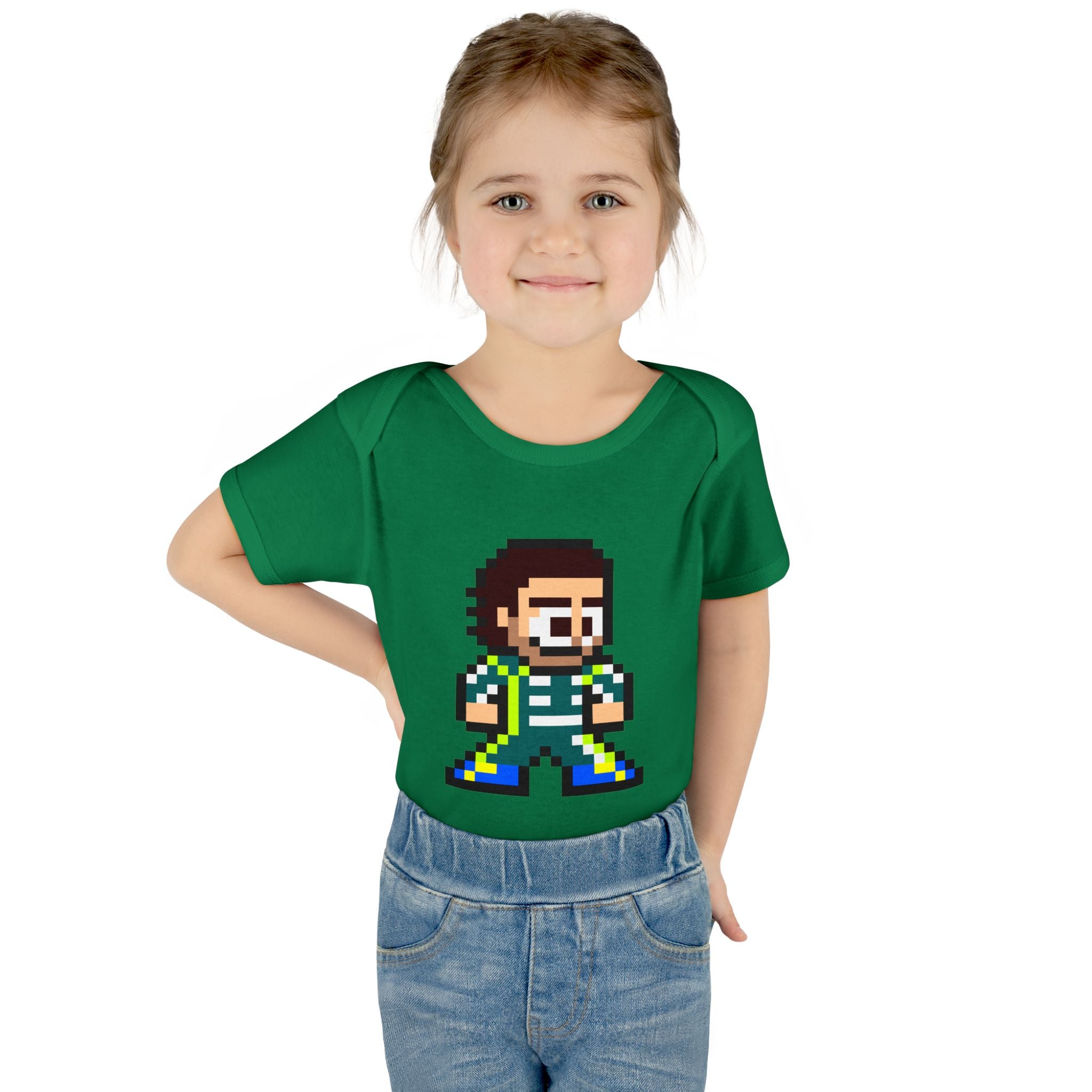 8-bit Fernando Alonso Baby Bodysuit