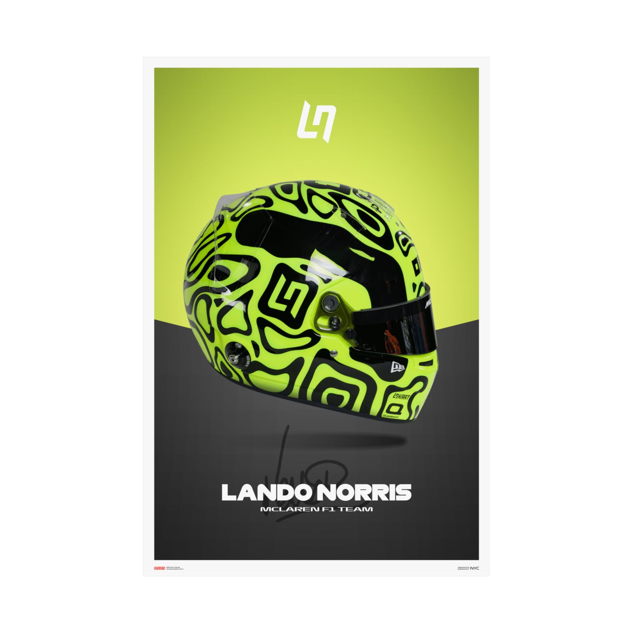 Lando Norris Signature Poster