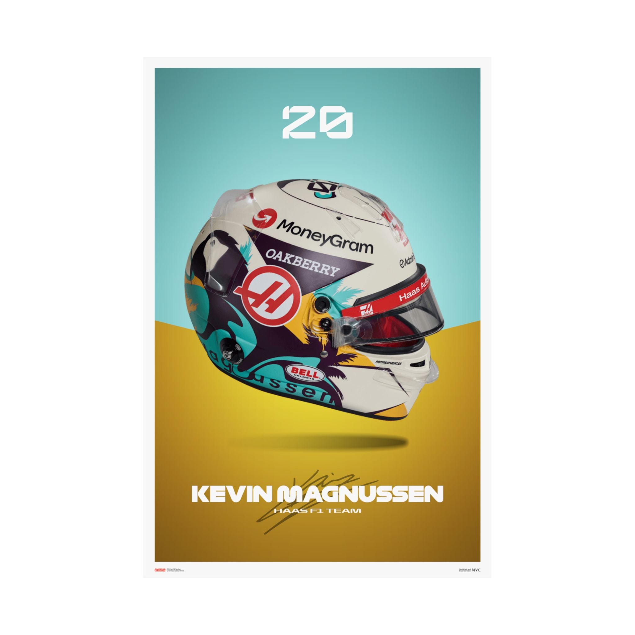 Kevin Magnussen Signature Poster