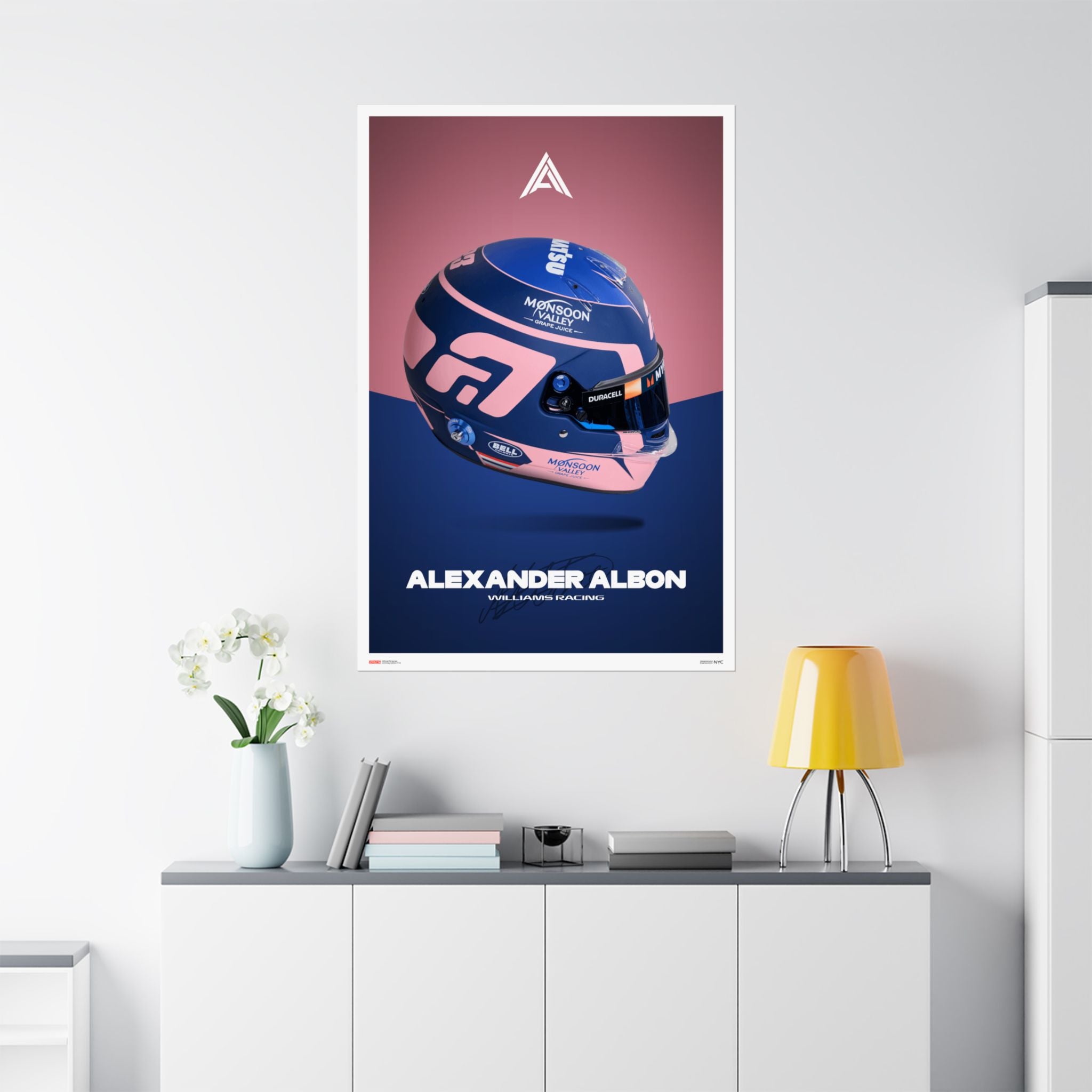 Alex Albon Signature Poster