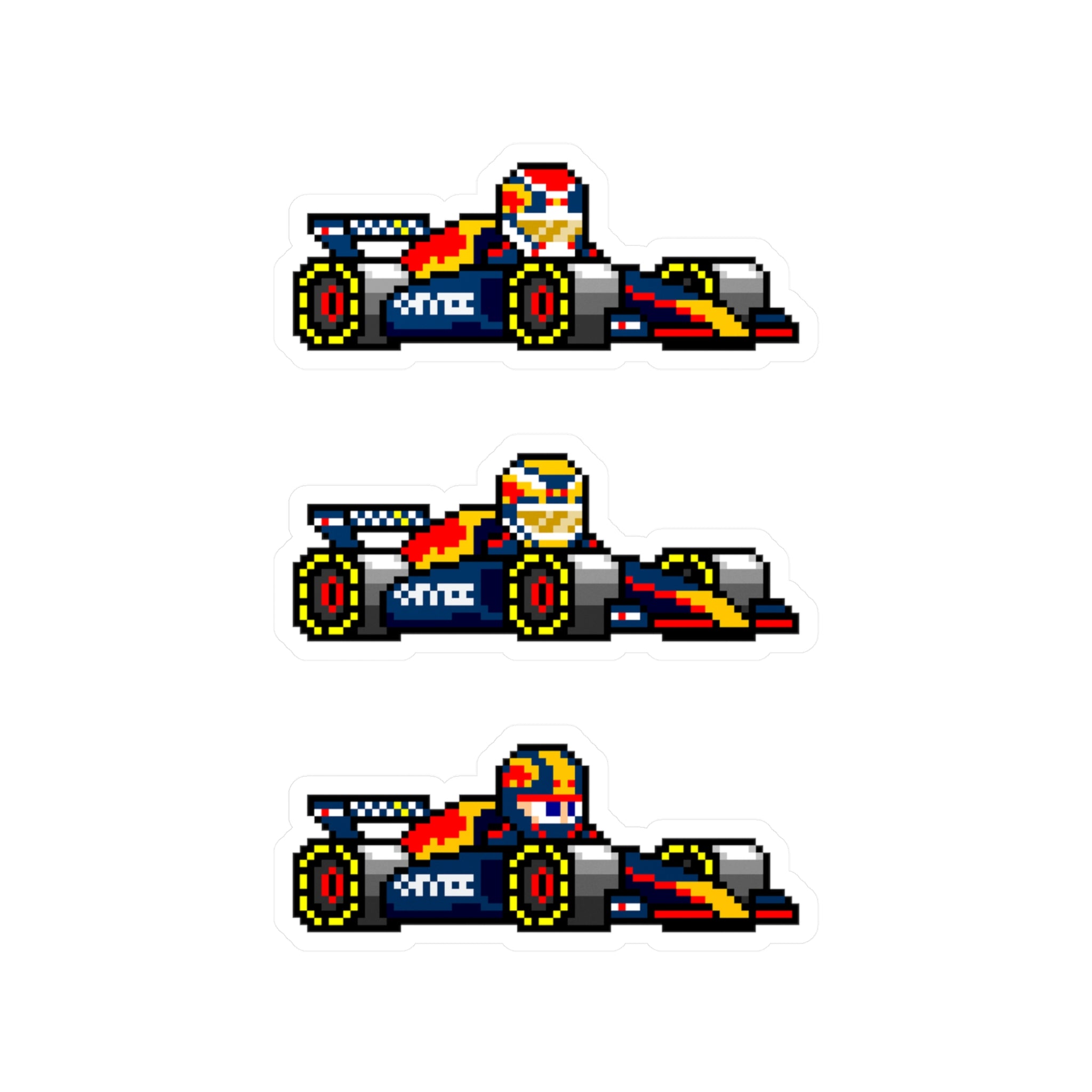 Red Bull 8-bit Vinyl Decal Stickers