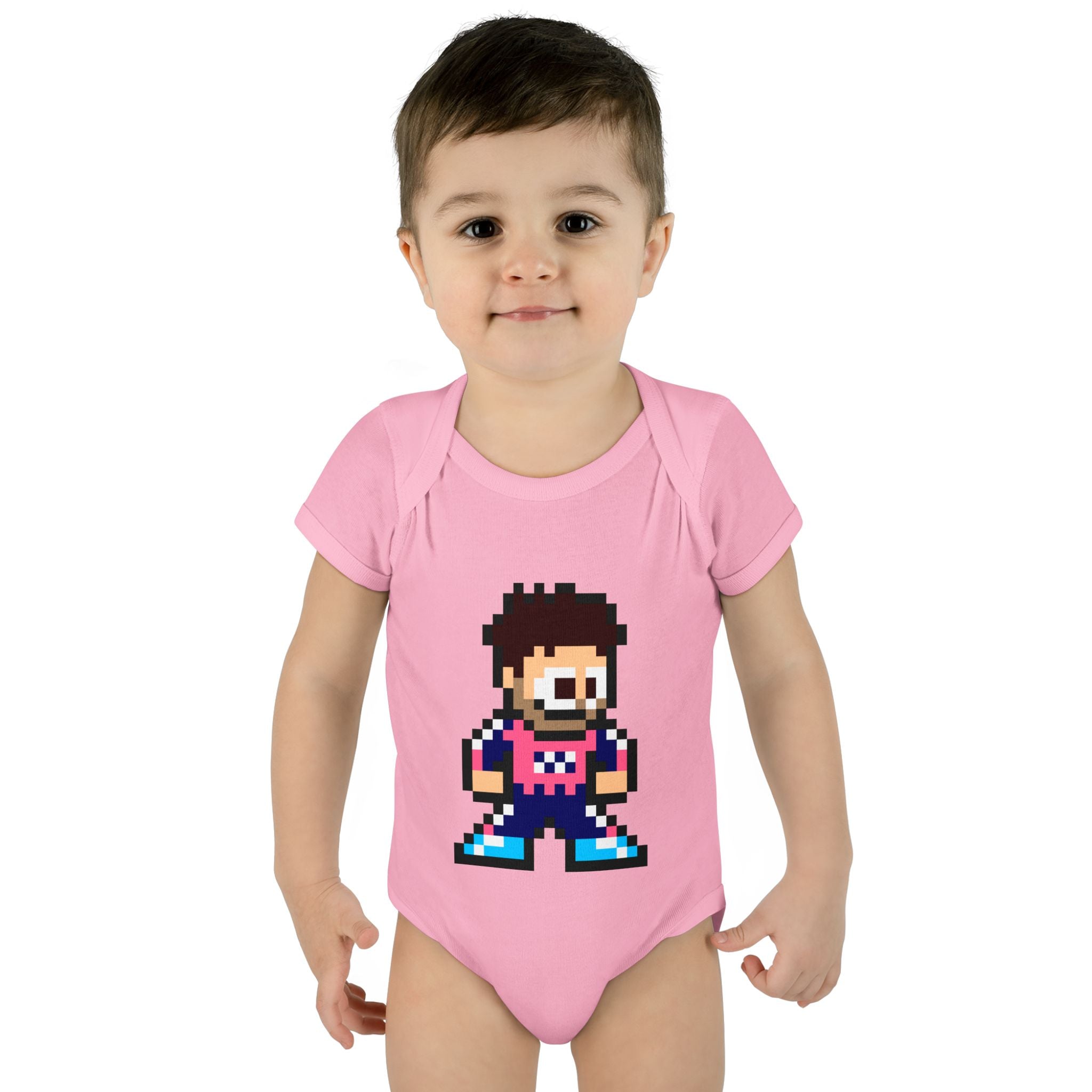8-bit Franco Colapinto Baby Bodysuit