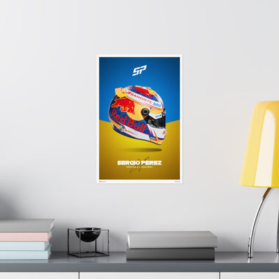 Sergio Perez Signature Poster