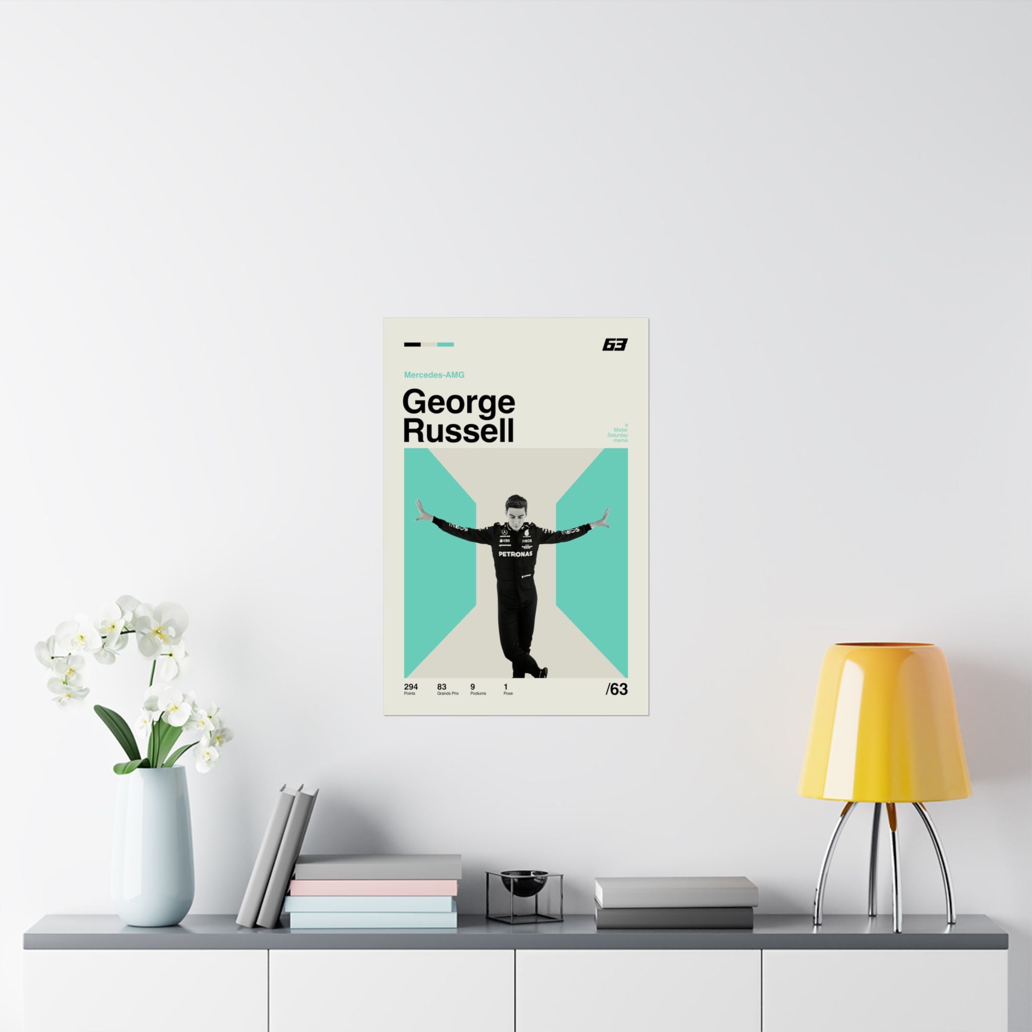 George Russell Mid-century Poster