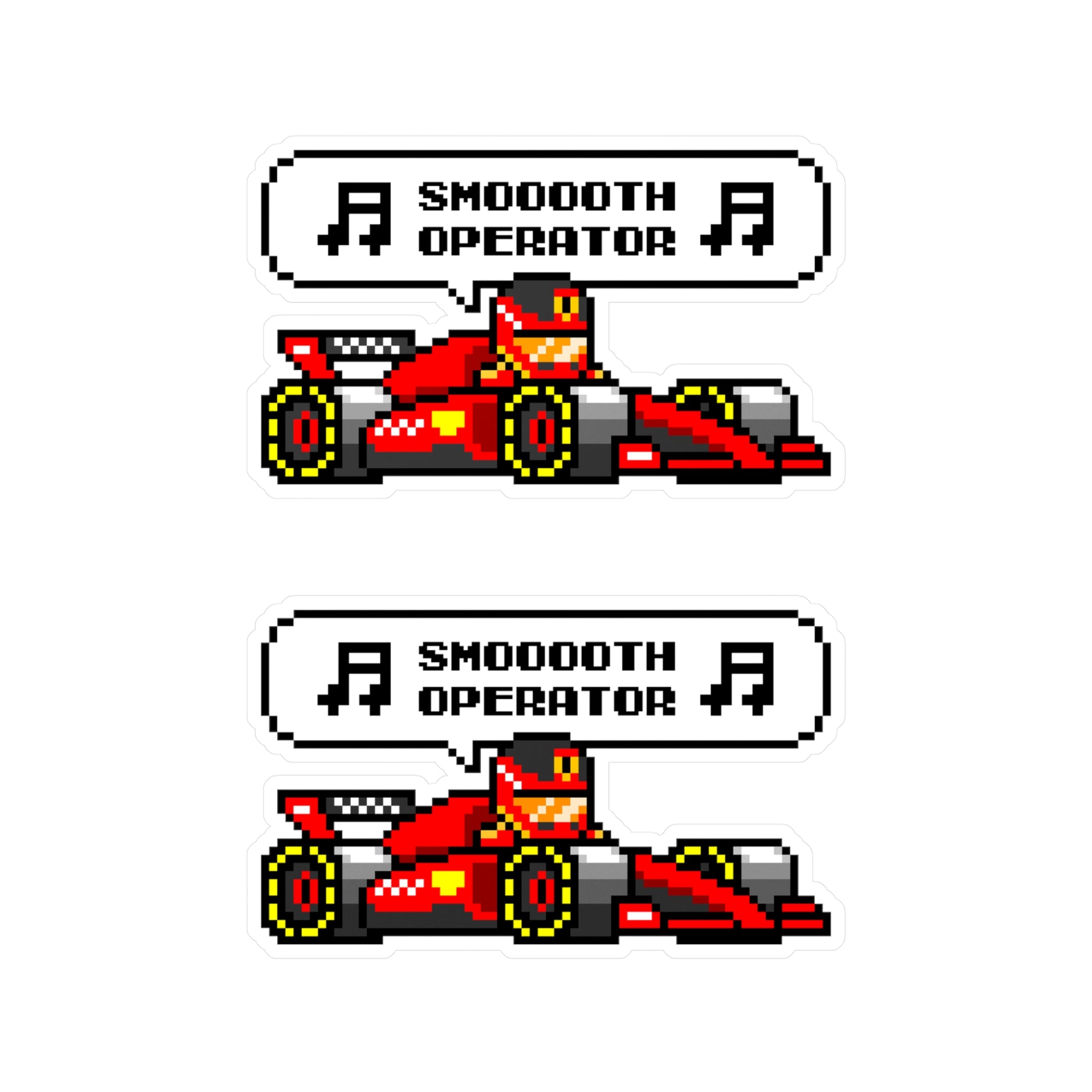 Sainz "SMOOTH OPERATOR" 8-bit Radio Vinyl Decal Sticker