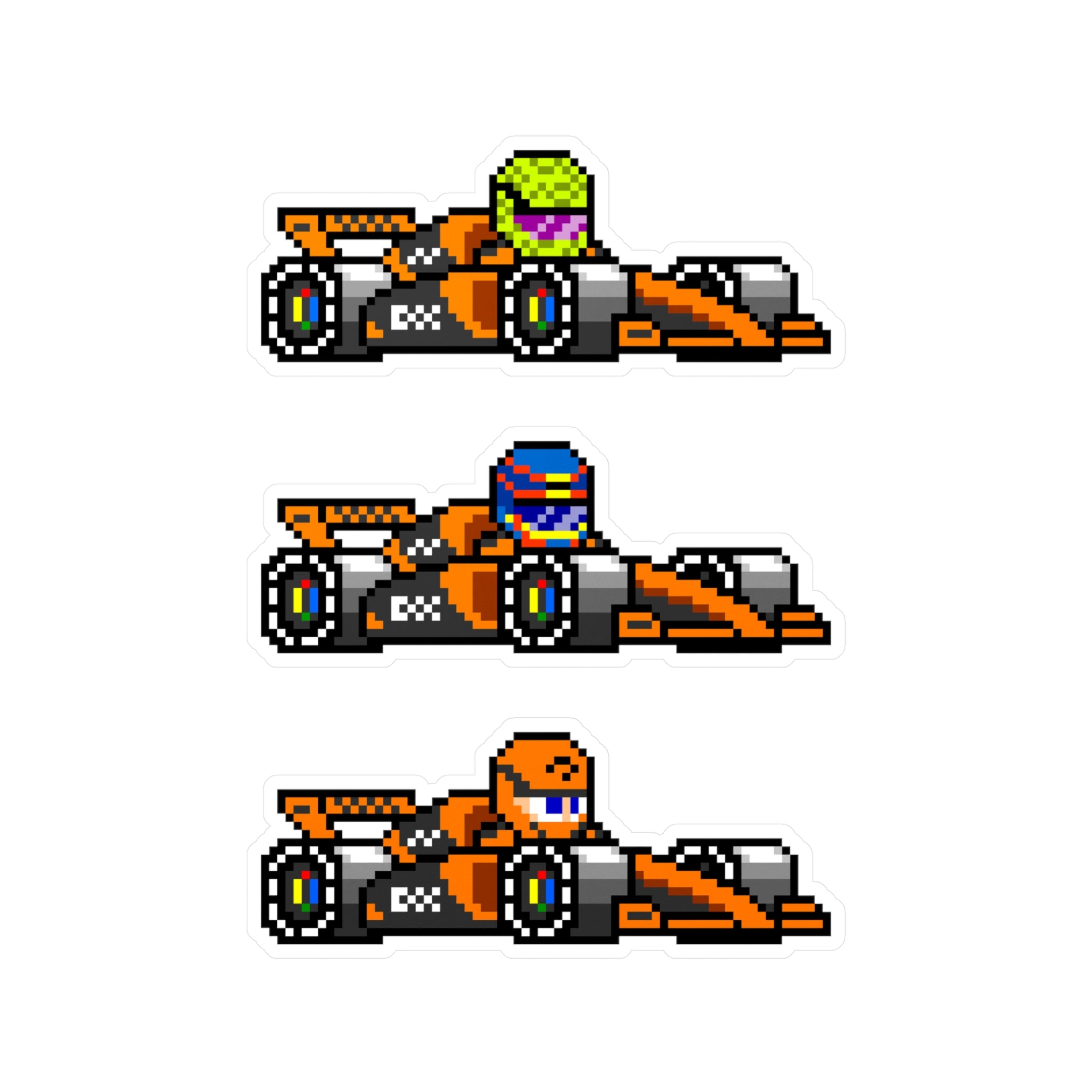 McLaren 8-bit Vinyl Decal Stickers