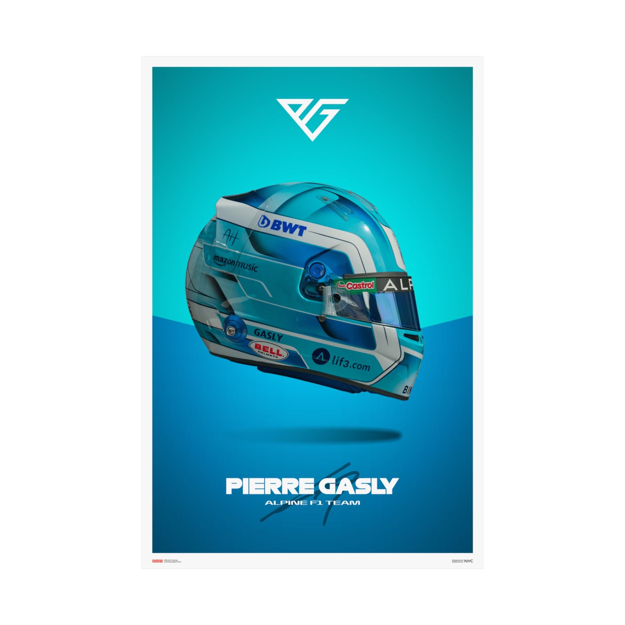 Pierre Gasly Signature Poster