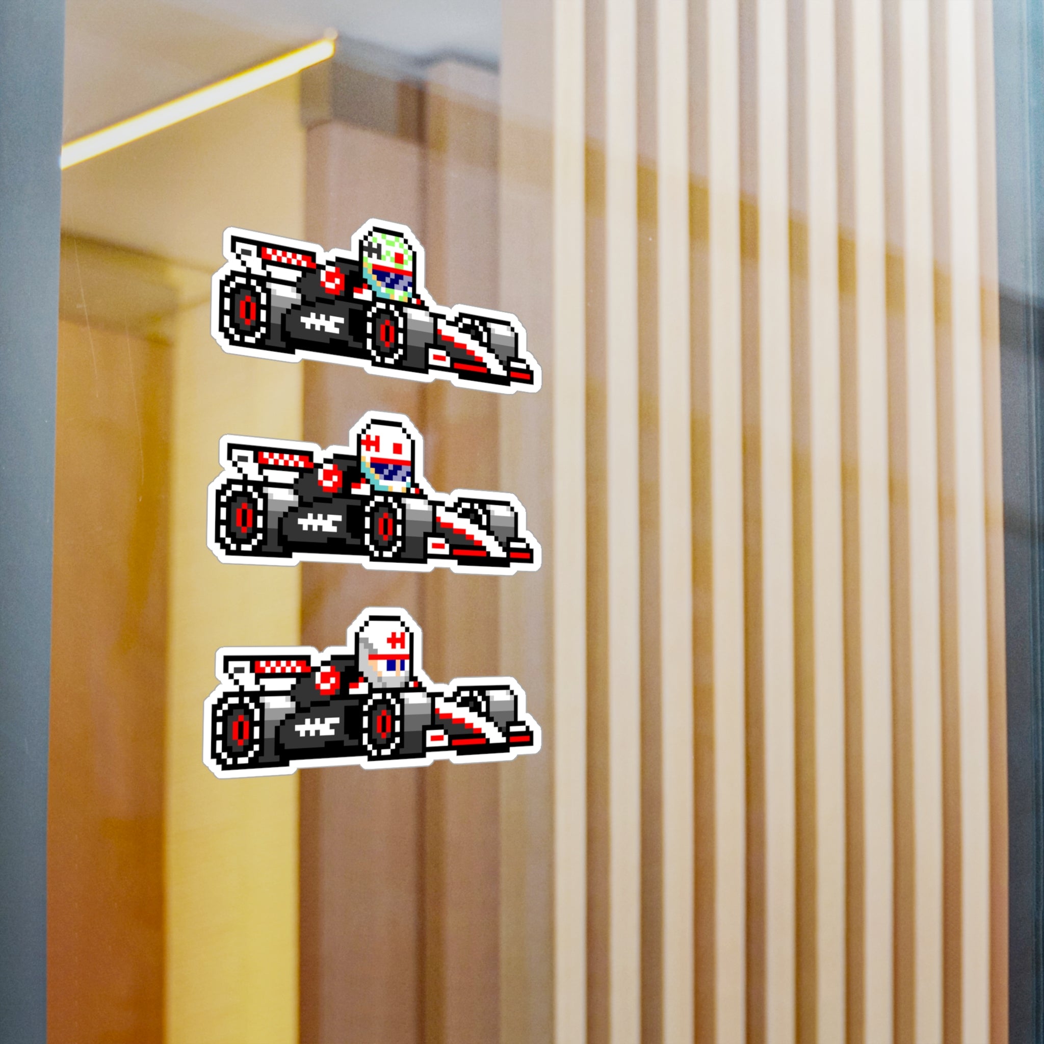 Haas 8-bit Vinyl Decal Stickers