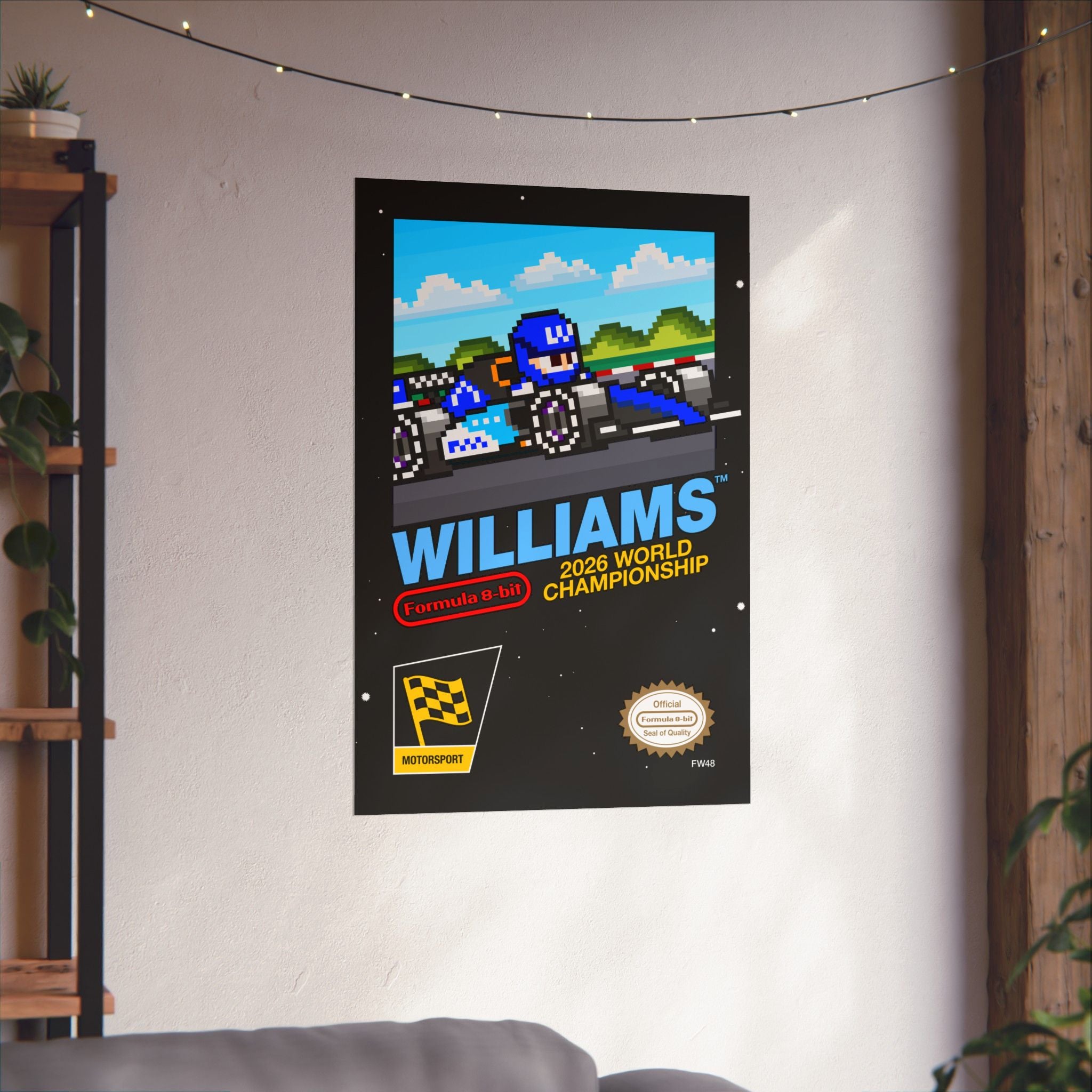 Williams 8-bit Game Poster